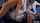 brunette threesome handjob