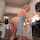 kitchen blonde milf