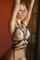 blonde leather bondage