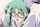 green hair doggy anime
