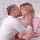 kissing blonde cuddle