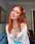 redhead medium tits blue eyes