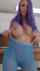 big tits tattoo purple hair