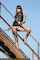 brunette outdoor stripping