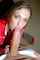 blowjob blue eyes brunette