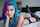 amateur purple hair blue hair
