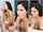 dark hair makeup sloppy