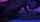 long haired man strong purple light