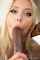 blonde blowjob interracial