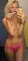 blonde brush teeth nude