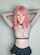 camgirl fishnets pinkhair