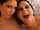 brunette threesome blowjob
