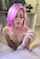 purple hair blow job hot