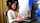 laptop brunette student