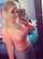 cute blonde selfie