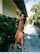 black hair bikini outside