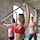 gym hot girl stock photo