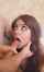 cute swallow blowjob