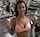 gym flash brunette