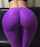 booty purple yoga pants