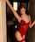 red hair red lingerie pov