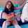 teen glasses brunette