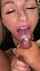 facial cum blonde