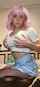 she male pink hair hot