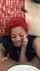 ebony black cock red hair