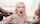 blonde cute drinking pee