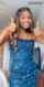 teen blue dress hot