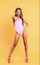 high heels brunette swimsuit