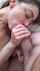 blowjob bed brunette