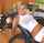 blonde workout sweat
