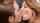 brunette blowjob threesome