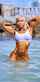 blonde short hair fitness