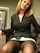 secretary blonde stockings