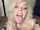 blonde mouth facial
