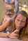tattoo threesome blowjob