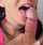 cumshot edging brunette