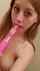 redhair red hair pink dildo