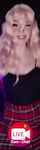 camgirl pink hair skirt