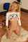 blonde skinny tight