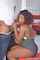ebony blowjob tits