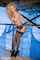 blond high heels stockings