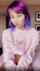 camgirl purple hair blue hair
