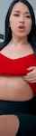 red shirt glasses facial