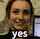 cute nodding yes