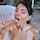 cum facial brunette