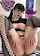 glasses black hair goth